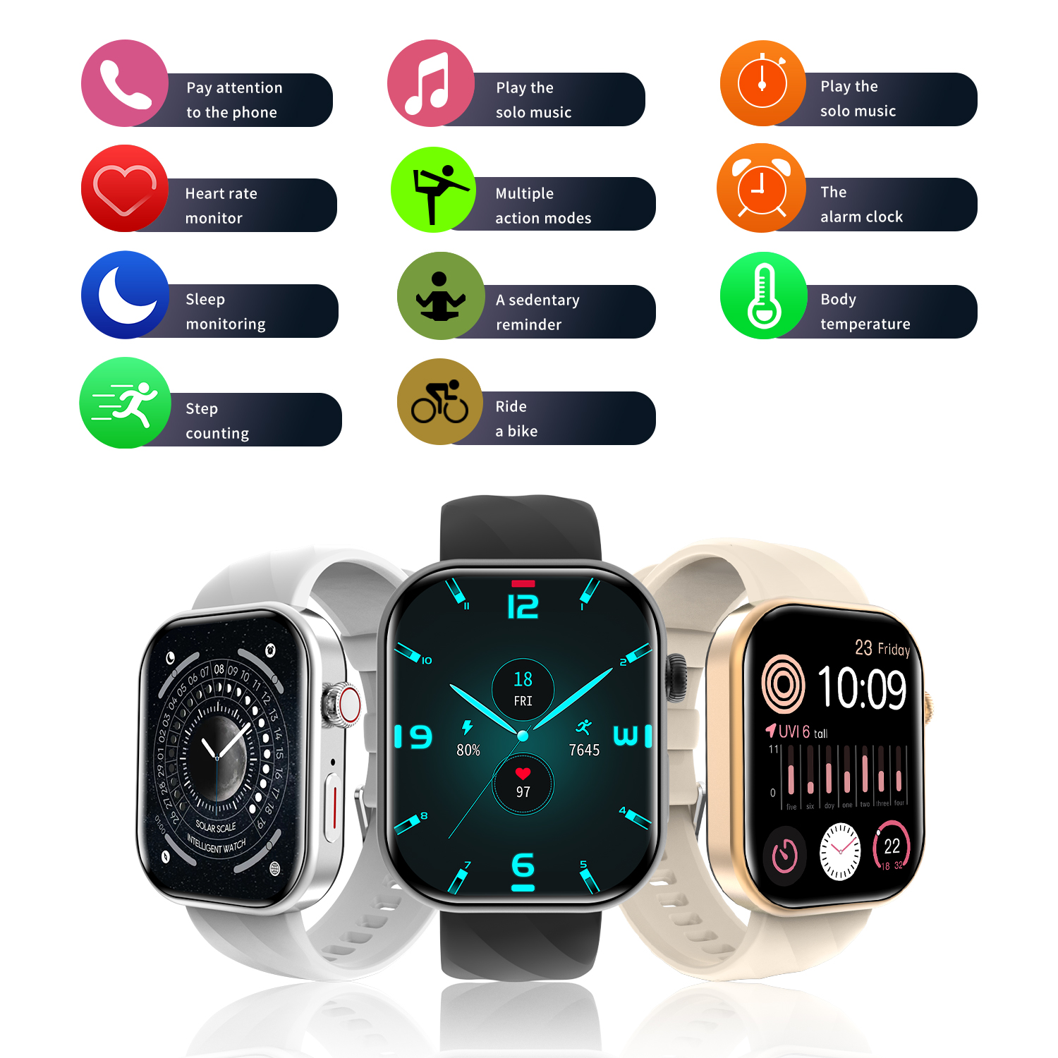 2024 New Well being Smartwatch at Manufacturing unit Worth - Free Transport! Smartwatch for Males and Girls with Bluetooth Name and App Management