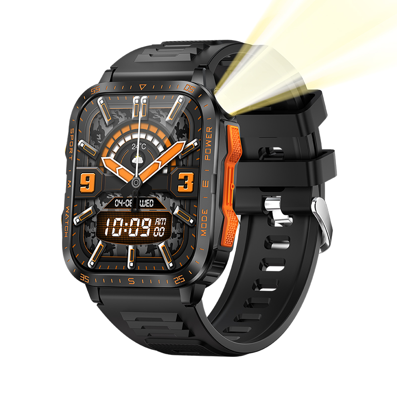 2025 KT79 Outside Sports activities Smartwatch – Giant Display screen, Shiny Show, 3ATM Waterproof, 430mAh Battery, Customizable Options