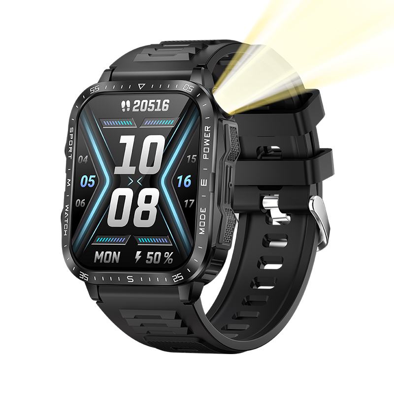 2025 KT79 Outside Sports activities Smartwatch - Giant Display screen, Shiny Show, 3ATM Waterproof, 430mAh Battery, Customizable Options